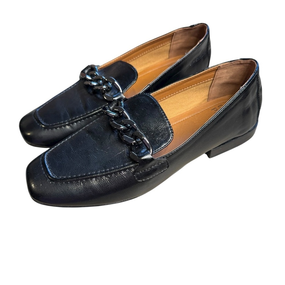 Donald Pliner Bethany Leather Loafer Patent Black Women’s Size 8.5 S1